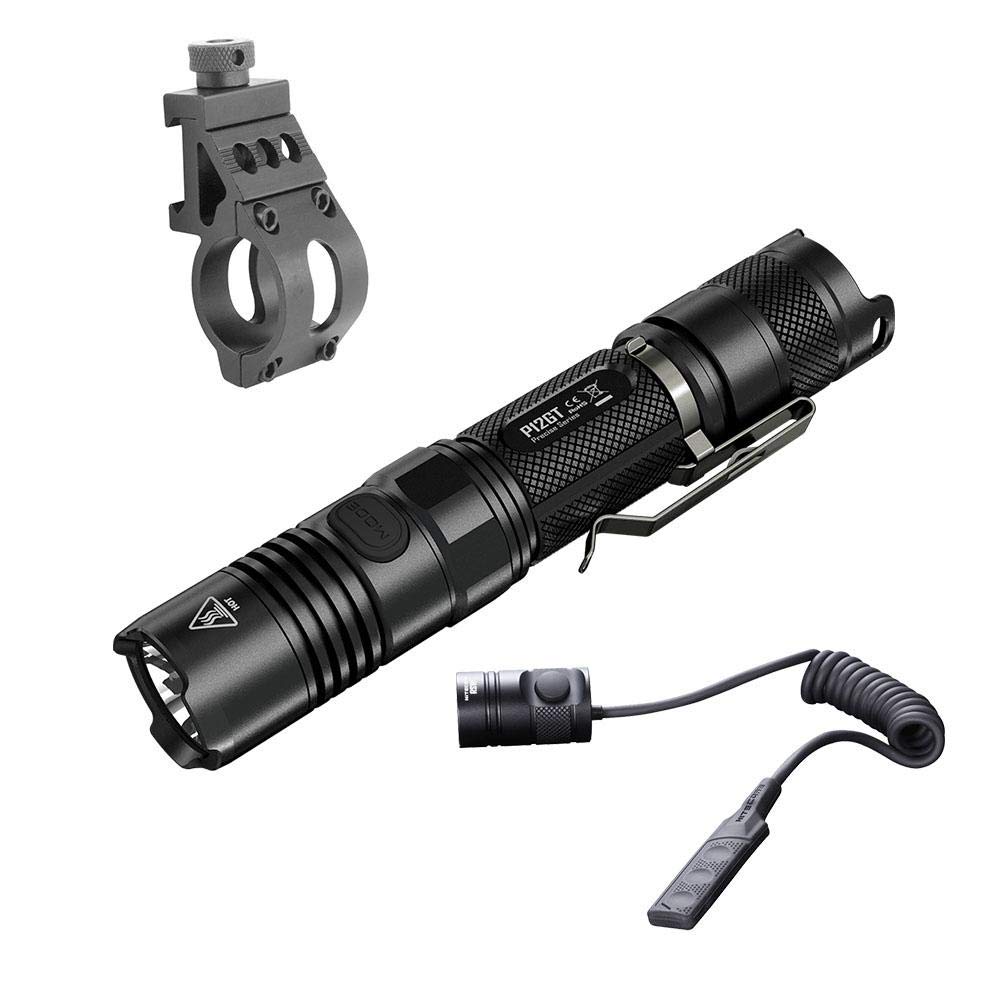 Amazon | Bundle: Nitecore P12GT Flashlight CREE XP-L HI V3